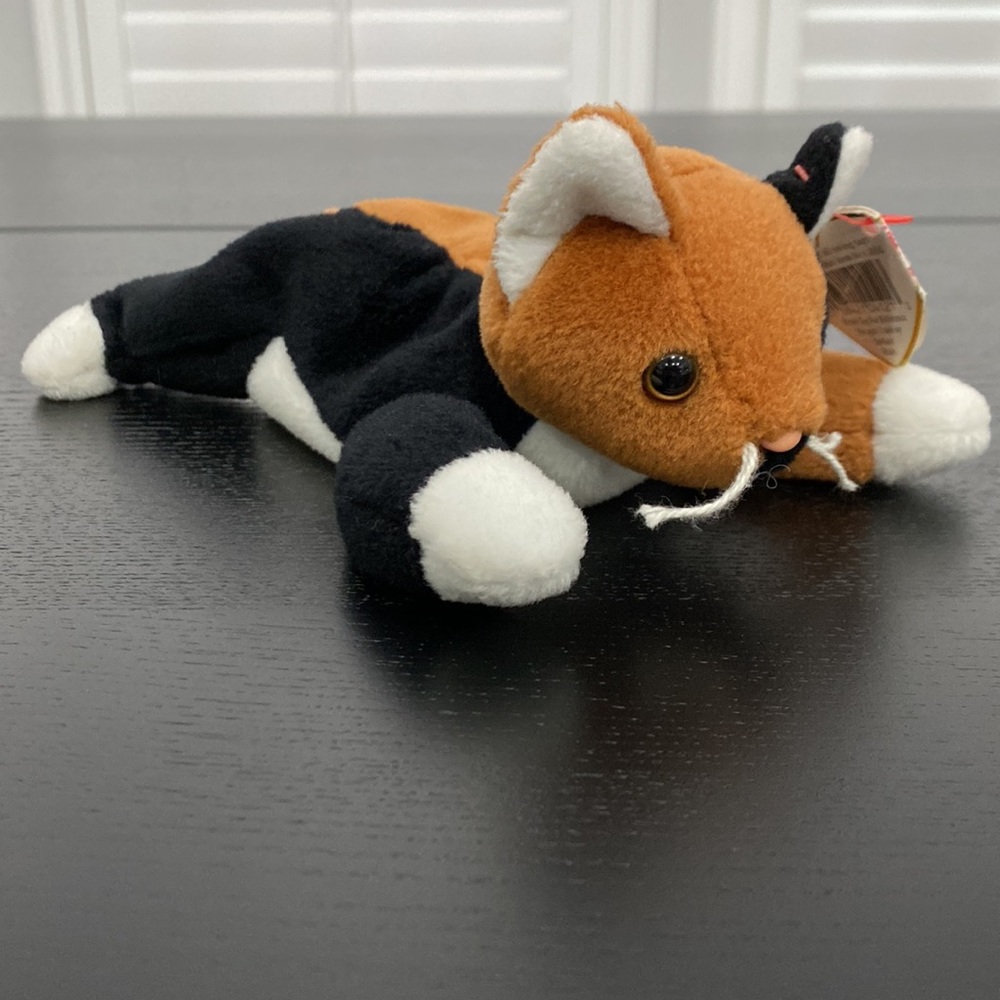 TY Beanie Baby “Chip” the Cat - PVC Pellet - 1996 - Picture 4 of 11